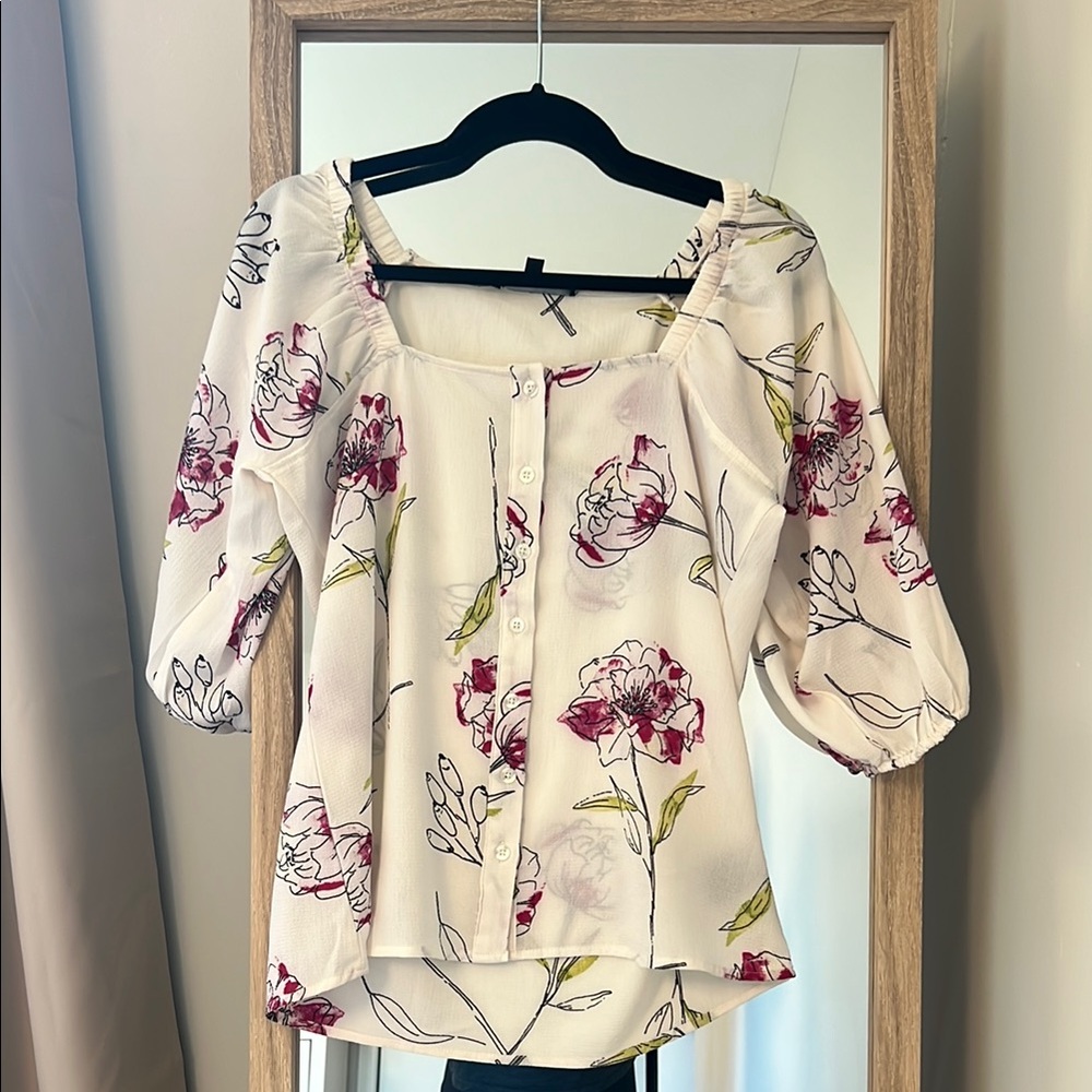 Floral Print Women's Top